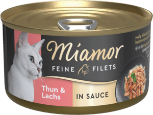 Miamor Feine Filets in Sauce Thun & Lachs 85g
