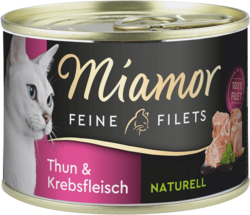 Feine Filets naturell - Thun & Krebsfleisch - Dose - 156g