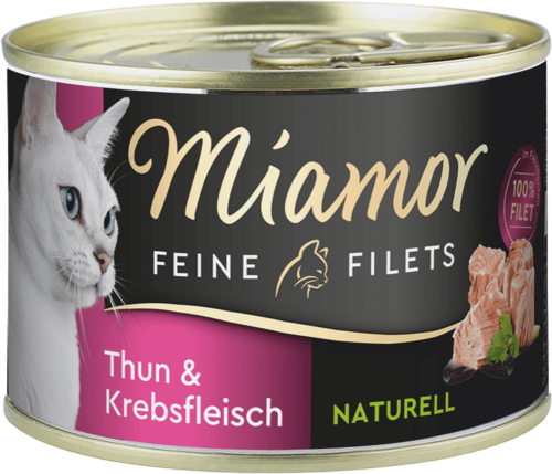 Miamor Feine Filets naturell Thun & Krebsfleisch 156g