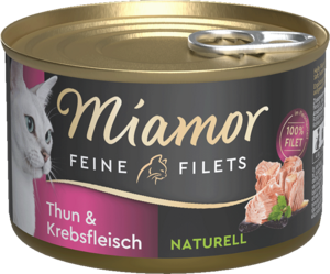 Miamor Feine Filets naturell Thun & Krebsfleisch 156g
