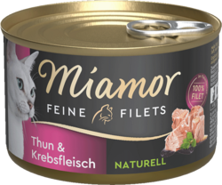 Feine Filets naturell - Thun & Krebsfleisch - Dose - 156g