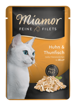 Feine Filets in Jelly - Huhn & Thun  - Frischebeutel - 100g