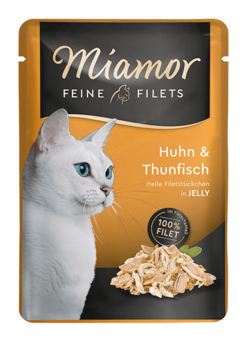 Miamor Fine Fillets in Jelly Chicken and tuna  100 g
