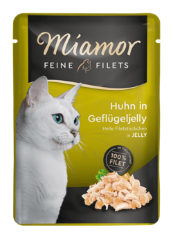 Feine Filets in Jelly - Huhn in Geflügeljelly - Frischebeutel - 100g