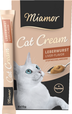 Cat Snack (Cream) - Leberwurst-Cream - Schachtel - 6x15g
