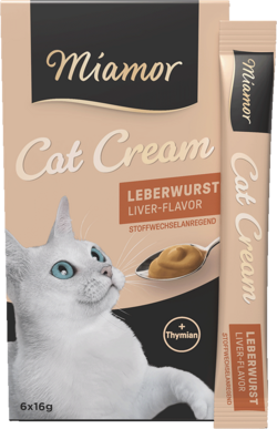Cat Snack (Cream) - Leberwurst-Cream - Schachtel - 6x16g