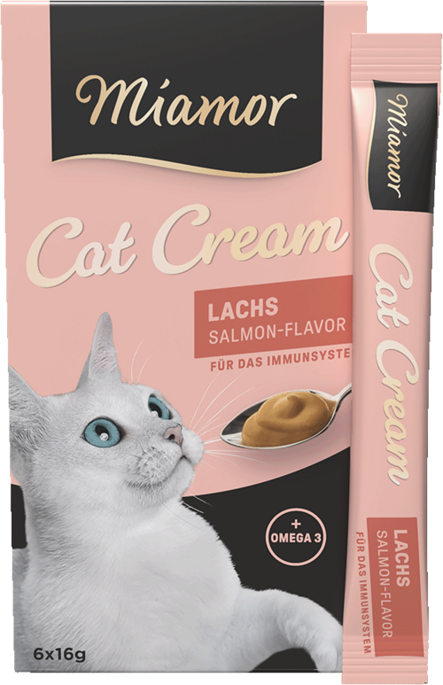 Miamor Cat Snack (Cream) Lachs-Cream 6x16g