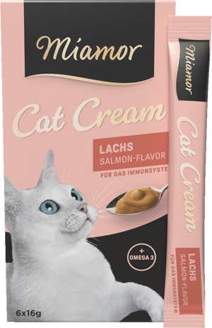 Miamor Cat Snack (Cream) Lachs-Cream 6x16g