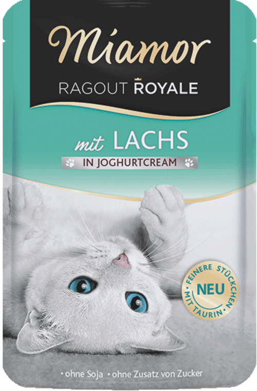 Miamor Ragout Royale in Cream Lachs in Joghurtcream 100g