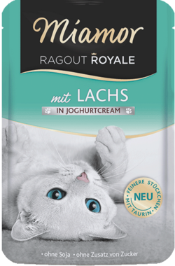 Ragout Royale in Cream - Lachs in Joghurtcream - Frischebeutel - 100g