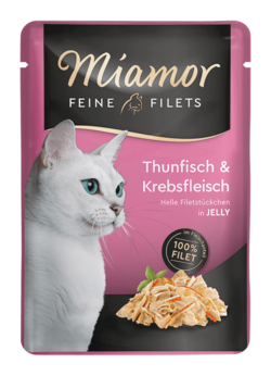 Feine Filets in Jelly - Thun & Krebs - Frischebeutel - 100g
