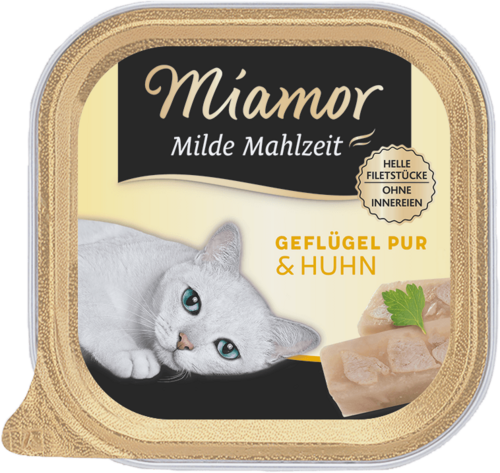 Miamor Milde Mahlzeit Geflügel Pur & Huhn 100g