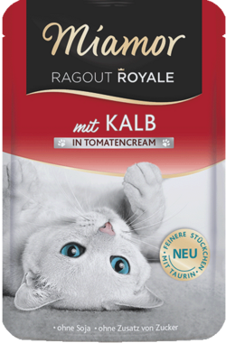 Ragout Royale in Cream - Kalb in Tomatencream - Frischebeutel - 100g