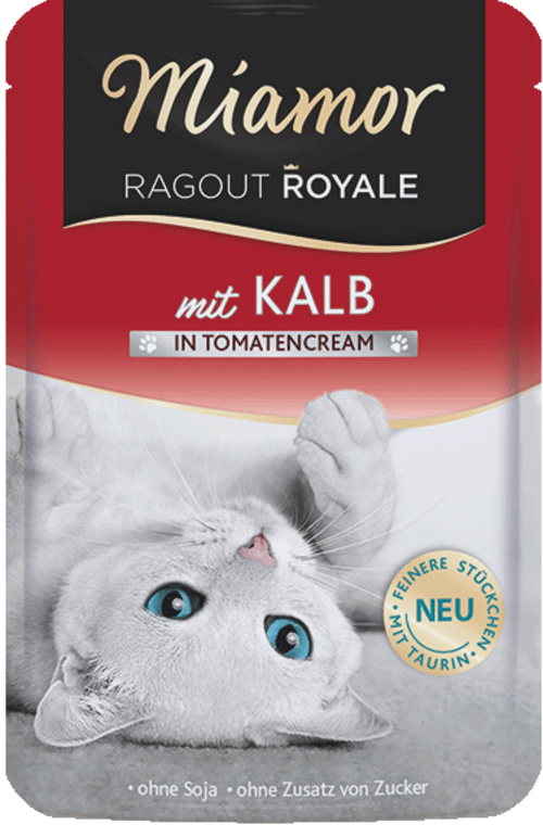 Miamor Ragout Royale in Cream Kalb in Tomatencream 100g