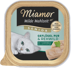 Milde Mahlzeit - Senior - Geflügel Pur & Rehwild - Schale - 100g