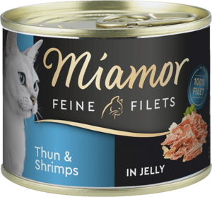 Miamor Fine Fillets in Jelly Tuna and shrimps  185 g