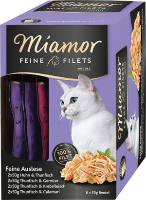 Miamor Fine Fillets Mini  Fine selection – miniature freshness pouch 8x50 g