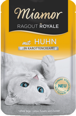 Ragout Royale in Cream - Huhn in Karottencream - Frischebeutel - 100g