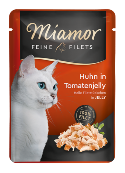 Feine Filets in Jelly - Huhn in Tomatenjelly  - Frischebeutel - 100g