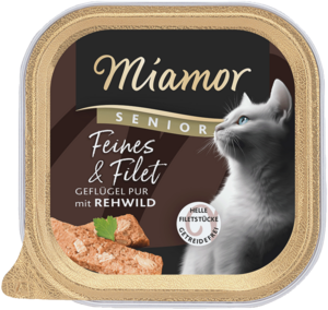 Miamor Feines & Filet Senior - Geflügel Pur & Rehwild 100g