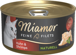 Miamor Feine Filets naturell Huhn & Shrimps 80g