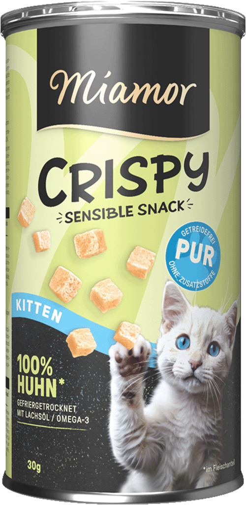 Miamor Crispy Sensible Snack Kitten - Huhn Pur 30g