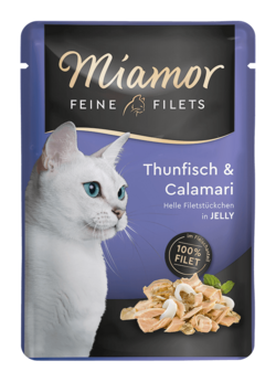 Feine Filets in Jelly - Thun & Calamari  - Frischebeutel - 100g