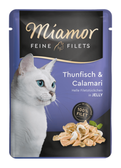 Feine Filets in Jelly - Thun & Calamari - Frischebeutel - 100g