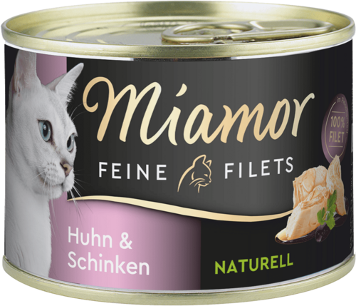 Miamor Feine Filets naturelle Huhn & Schinken  156g