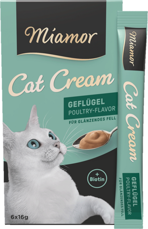 Miamor Cat Snack (Cream) Geflügel-Cream 6x16g