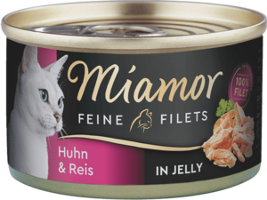Miamor Fine Fillets in Jelly Chicken and rice  100 g