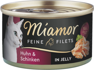 Miamor Fine Fillets in Jelly Chicken and ham  100 g