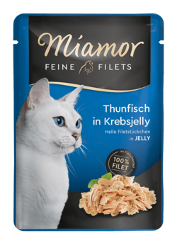 Feine Filets in Jelly - Thunfisch in Krebsjelly  - Frischebeutel - 100g