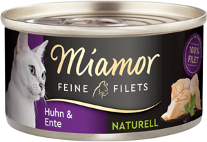 Miamor Feine Filets naturell Huhn & Ente 80g