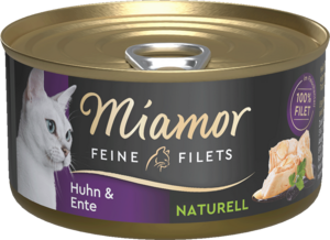 Miamor Feine Filets naturell Huhn & Ente 80g