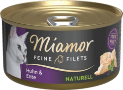 Feine Filets naturell - Huhn & Ente - Dose - 80g