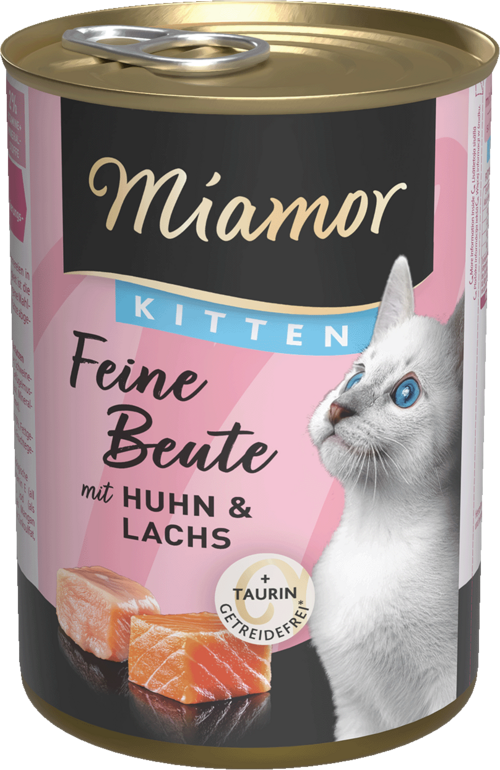 Miamor Feine Beute Kitten – Huhn und Lachs 400g