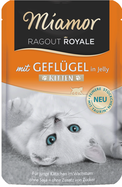 Miamor Ragout Royale in Jelly Kitten - mit Geflügel 100g