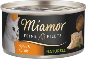Miamor Feine Filets naturelle Huhn & Kürbis 80g