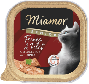 Miamor Feines & Filet Senior - Geflügel Pur & Rind 100g