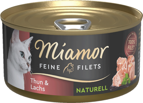 Miamor Feine Filets naturell Thun & Lachs 80g