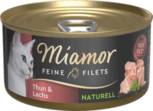 Miamor Feine Filets naturell Thun & Lachs 80g