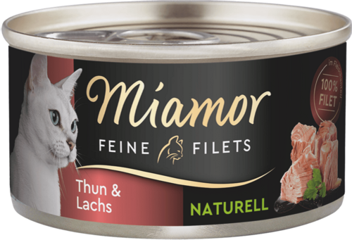 Miamor Feine Filets naturelle Thun & Lachs 80g