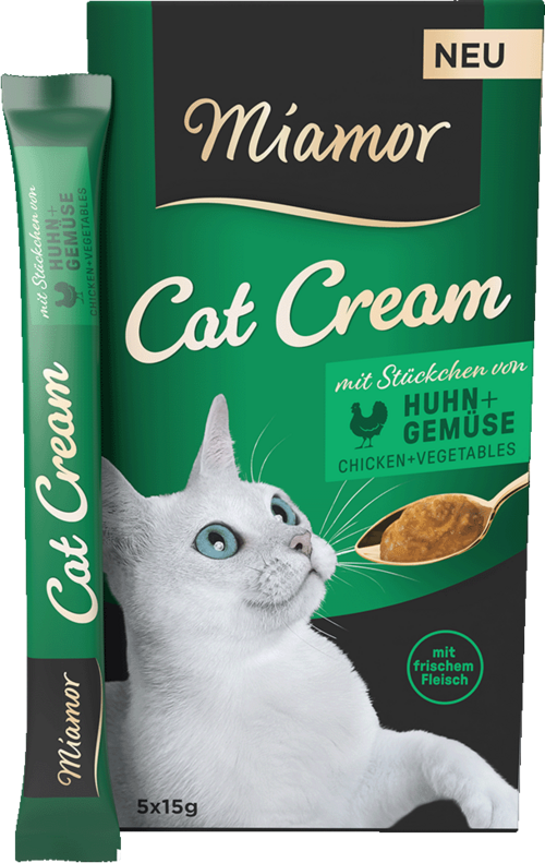 Miamor Cat Snack (Cream) Huhn + Gemüse-Cream 5x15g