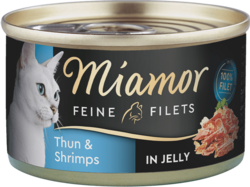 Feine Filets in Jelly - Thun & Shrimps - Dose - 100g