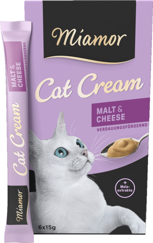 Miamor Cat Snack (Cream) Malt-Cream + Käse 6x15g