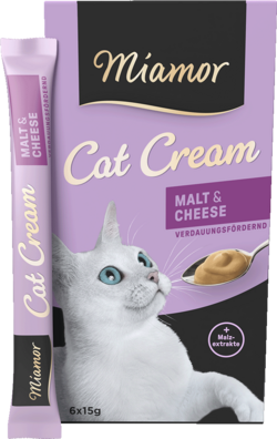 Cat Snack (Cream) - Malt-Cream + Käse - Schachtel - 6x15g