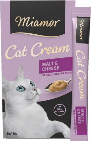 Miamor Cat Snack (Cream) Malt-Cream + Käse 6x16g