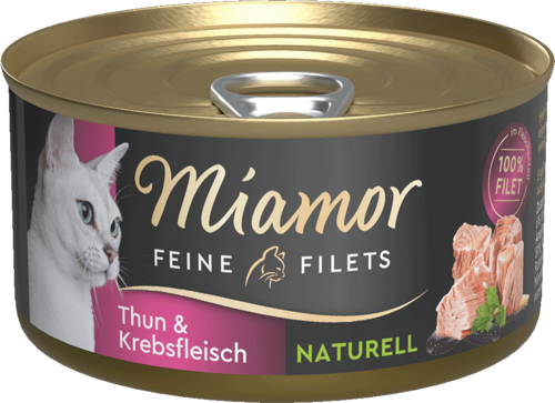 Miamor Feine Filets naturell Thun & Krebsfleisch 80g
