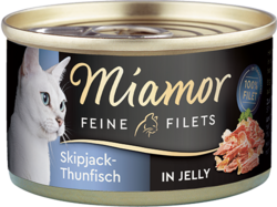 Feine Filets in Jelly - Skipjack-Thunfisch - Dose - 100g